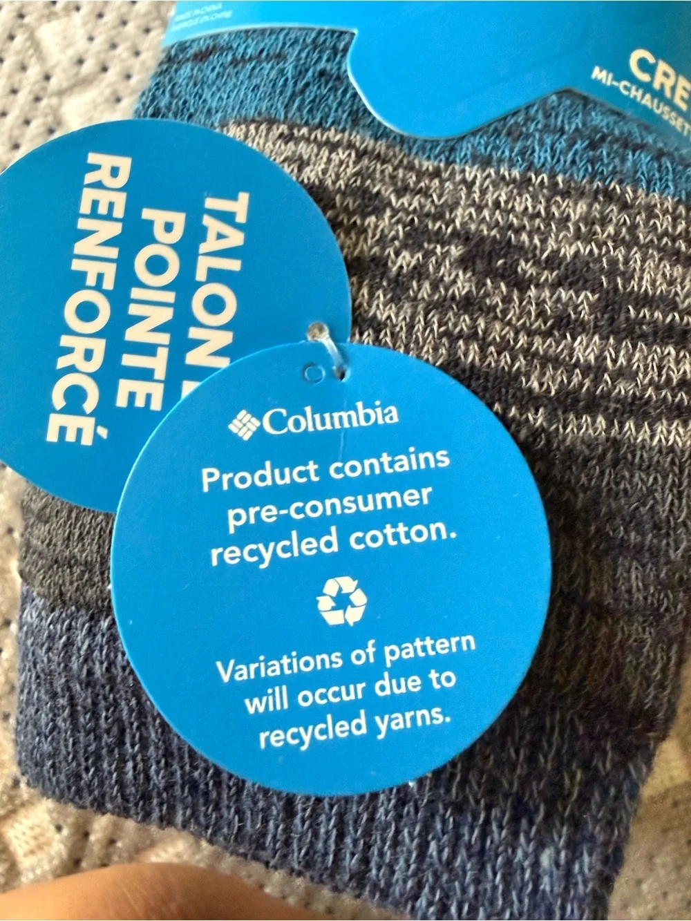 Columbia crew socks